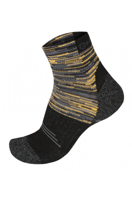 Ponožky HUSKY Hiking černá/žlutá
