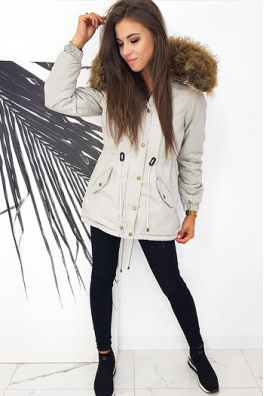 SEVILLA women's parka jacket, light gray TY1318