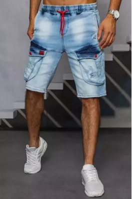 Spodenki męskie jeansowe niebieskie Dstreet SX1508