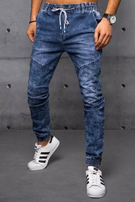 Spodnie męskie jeansowe joggery niebieskie Dstreet UX3583