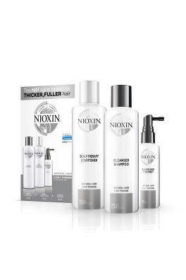 Nioxin System 1 Cleanser šampon 150 ml + System 1 Cleanser šampon 150 ml + System 1 Scalp Revitaliser kondicionér 50 ml System 1 Scalp Treatment Pro…