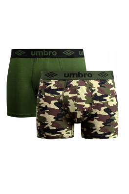 2PACK pánské boxerky Umbro zelené (UMUM0345 B)