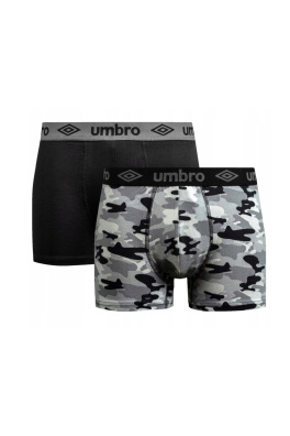 2PACK pánské boxerky Umbro černé (UMUM0345 C)