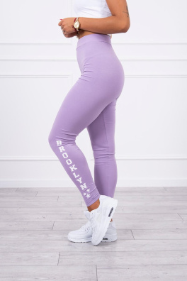 Pants leggings Brooklyn light purple