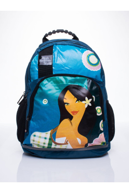 Niebieski plecak szkolny DISNEY Mulan