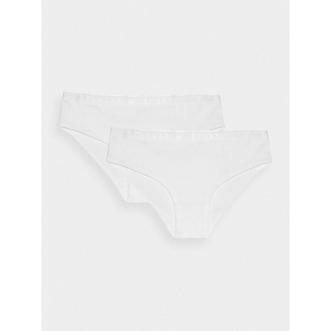 Dámské spodní prádlo kalhotky 4F (2 Pack) - bílé
