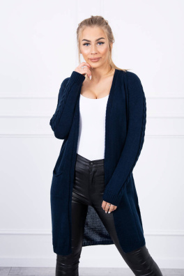 Sweater with pockets navy blue
