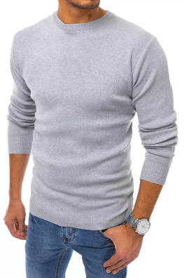 Sweter męski jasnoszary Dstreet WX1715