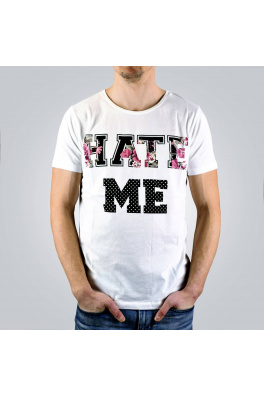 T-shirt Hate Me White