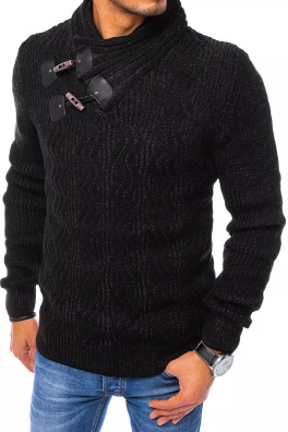 Sweter męski czarny Dstreet WX1779