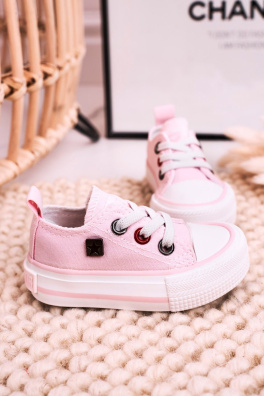 Children's Classic Low Sneakers BIG STAR HH374093 Pink