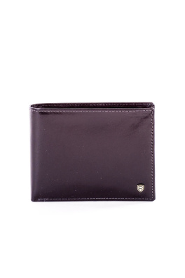 Elegancki czarny skórzany portfel dla mężczyzn