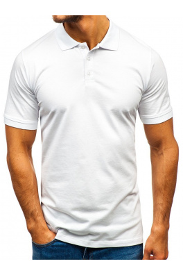 Moderna muška polo majica Denley 9025 - bijela,
