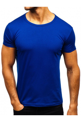 Muška majica bez printa Denley AK999A - plava,
