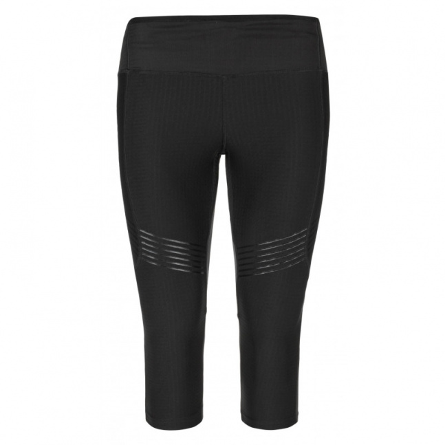 Women's running 3/4 leggings Terry-w black - Kilpi