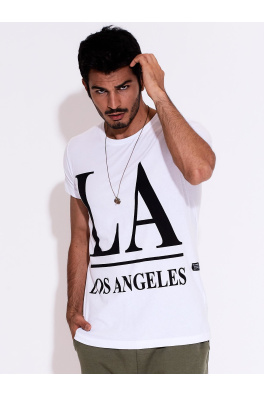T-shirt męski LOS ANGELES biały