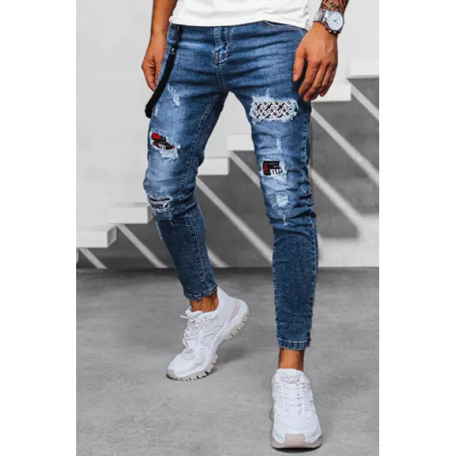 Spodnie męskie jeansowe niebieskie Dstreet UX3933