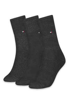 3PACK ponožky Tommy Hilfiger černé (701210532 001)