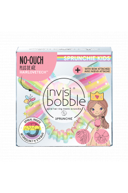 Invisibobble KIDS SLIM SPRUNCHIE w. BOW Let‘s Chase Rainbows