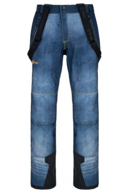 Pánské softshellové lyžařské kalhoty Kilpi JEANSO-M tmavě modré