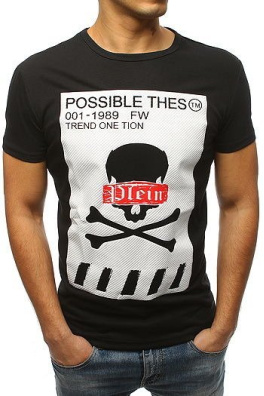 Black RX3184 men's T-shirt with print