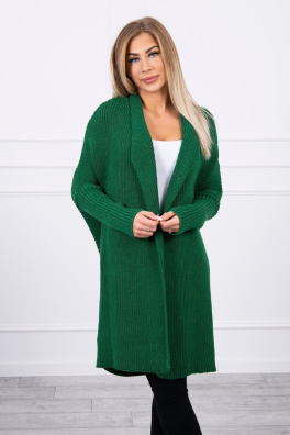 Sweter z rękawem nietoperz zielony