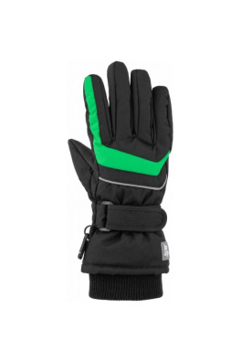 Loap RUFUS Dětské rukavice Černá/Zelená