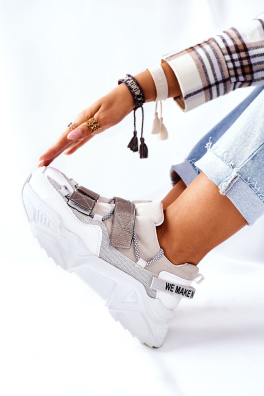 Women’s Sport Shoes Sneakers Silver Katerini