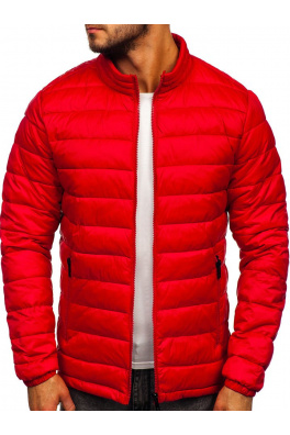 Muška prijelazna prošivena jakna Denley 1119 - crvena,