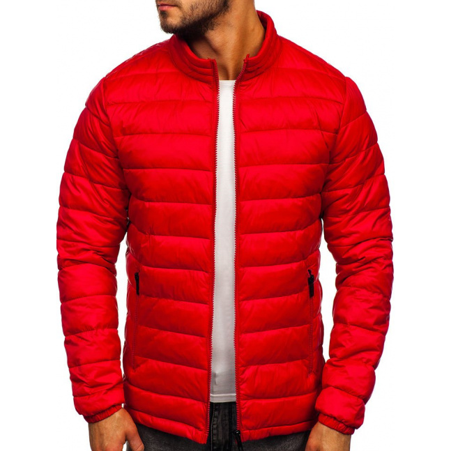 Muška prijelazna prošivena jakna Denley 1119 - crvena,