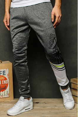 Dark gray men's sweatpants UX2527