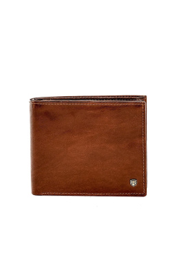 Elegancki mały brązowy skórzany portfel