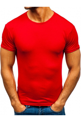 Muška majica bez printa Denley 0001 - crvena,
