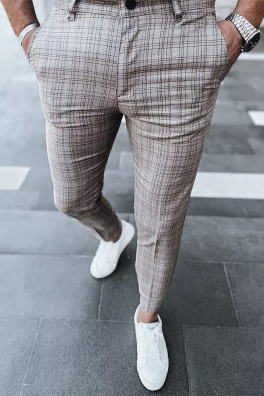 Spodnie męskie jasnobrązowe Dstreet UX3756