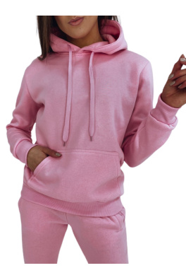 BASIC women's sweatshirt with hood pink BY0174