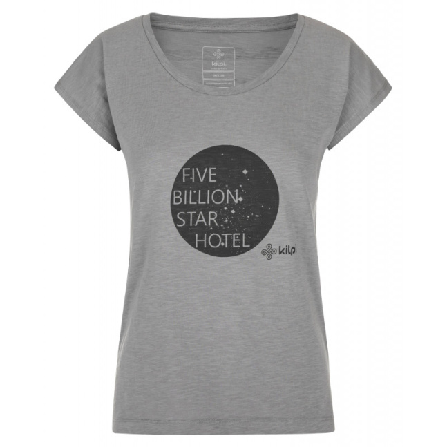 Women's cotton T-shirt Star-w light gray - Kilpi
