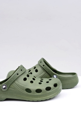 Men's Slides Sandals Crocs Green