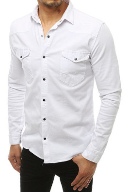 White men's long sleeve shirt DX1933