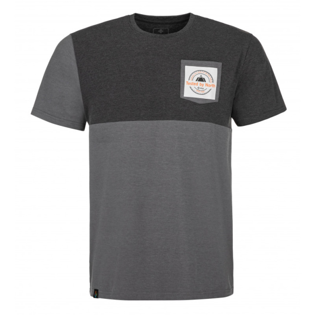 Pánské bavlněné tričko Kilpi MELANG-M tmavě šedé