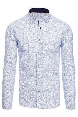 White men's shirt with patterns DX1875