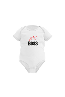 Dětské triko Mini Boss Happy Glano - bílá