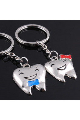 Privjesak za ključeve za dvoje - zubići