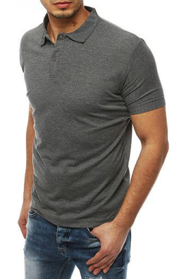 Men's dark gray polo shirt PX0248