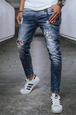 Spodnie męskie jeansowe niebieskie Dstreet UX3721