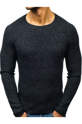 Moderni muški pulover Denley H1807 - crna,