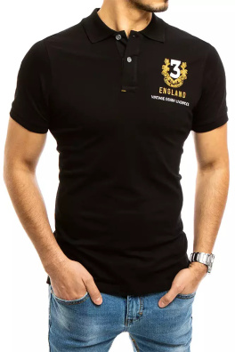 Koszulka polo męska czarna Dstreet PX0359