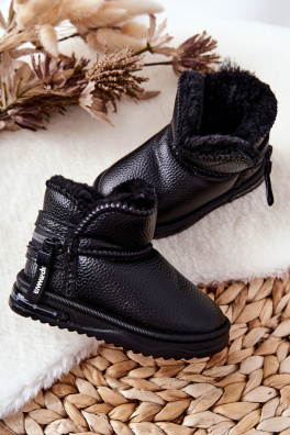 Children's Snow Boots Black Frosty