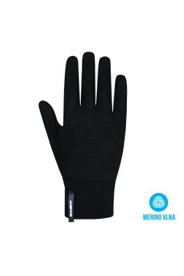 Unisex merino rukavice HUSKY Merglov černá