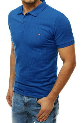 Men's dark blue polo shirt PX0275