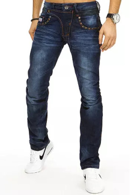 Spodnie męskie jeansowe niebieskie UX2894